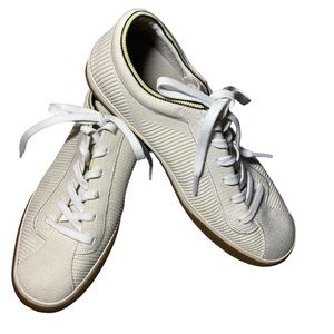 Rothy's Cream and Yellow Sneakers